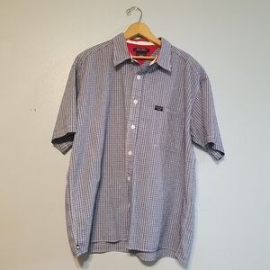 Vintage 1999 Tommy Hilfiger Short Sleeve Button Up Shirt Size XL Check